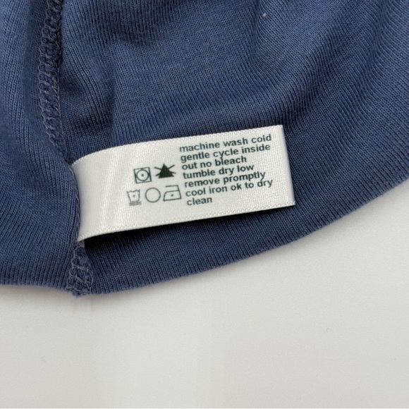 NWT Three Dots Women’s Crew-Neck Short Sleeve Tee Partly Cloudy Blue Large - Picture 9 of 11